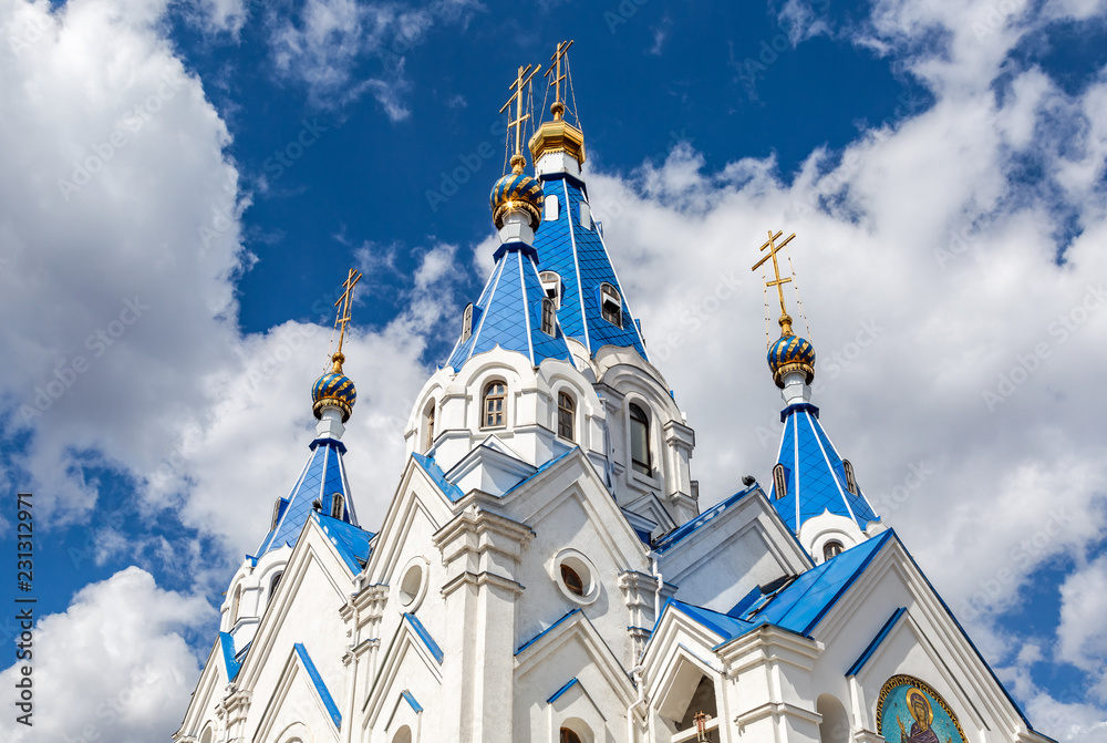 Canvas Prints Domes of Church of the Nativity of the Blessed Virgin