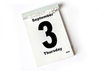 3. September 2020