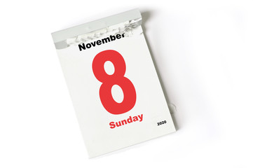8. November 2020