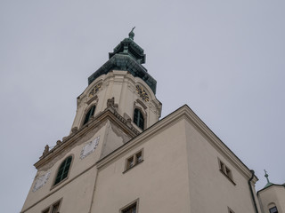 Nitra Castle in Winter. City castle in Winter.