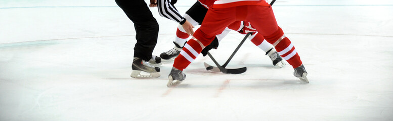ice hockey player on the ice. Team sport