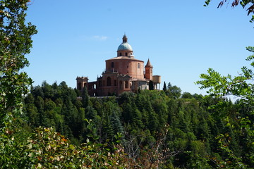 Fototapeta na wymiar Santuario della Madonna di San Luca Bologna