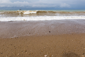 Bad weather on Black Sea coast