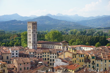 Fototapeta na wymiar Panorama von Lucca