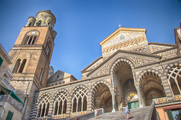 Fototapeta na wymiar Cattedrale di Sant'Andrea, Amalfi, Amalfi Coast, Italy