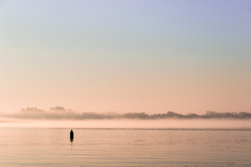Water landscape with buoy at dawn © irena iris szewczyk