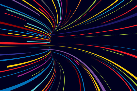 Abstract line vector background