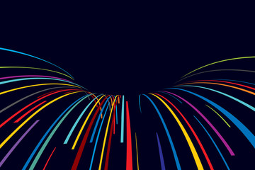 Fototapeta premium Abstract line vector background