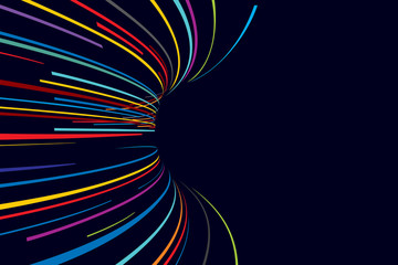 Abstract line vector background