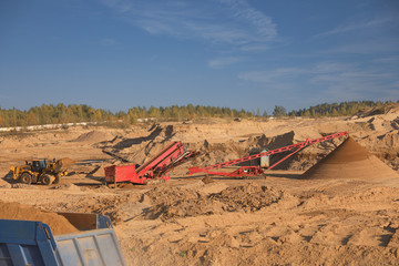 Fototapeta premium Quarry for the extraction of sand