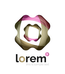 Abstract geometric business icon