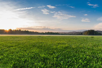 Obraz premium Abenddämmerung bei Füssen im Allgäu