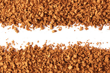 instant coffee isolated on white background. Coffee, coffee drink.