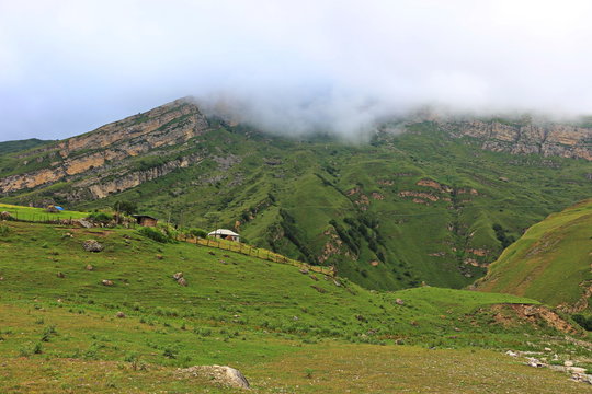 Mountain landscape from the Kusar region