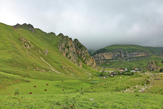 Mountain landscape from the Kusar region