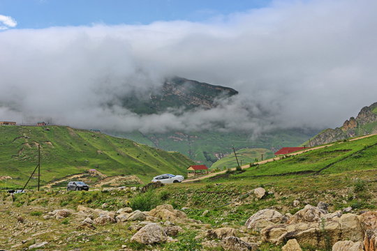 Mountain landscape from the Kusar region