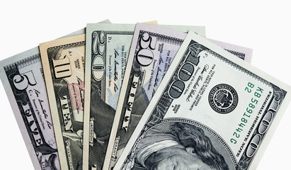 American dollars close-up