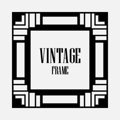 Art Deco border frame