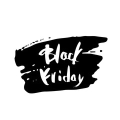 Black Friday vector text with decoration.