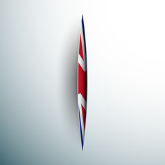 United Kingdom Flag slash illustration
