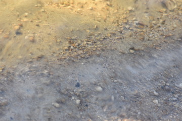 sand under water
