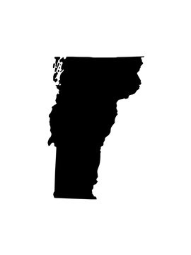 recommend clip art: map of Vermont. Vector illustration