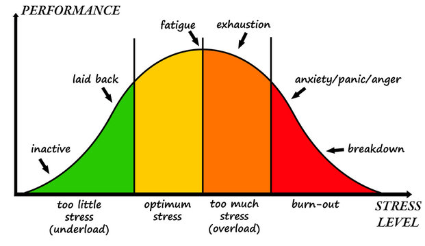 stress curve underload to burn-out