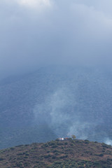 Einsamer Hof bei Malia vor dem Dikti-Gebirge, Kreta