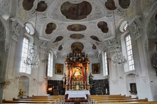 Langhaus der Wallfahrtskirche Maria Gern, Berchtesgaden