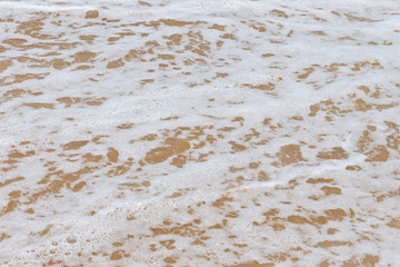 soft wave on a sandy beach