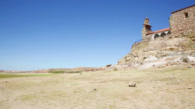 Santa Maria del Castillo hermitage in Montamarta, province of Zamora, Spain