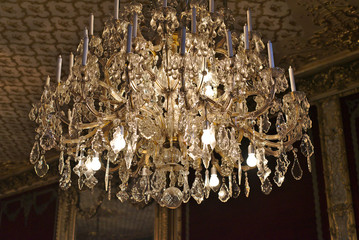 chandelier in the apartment