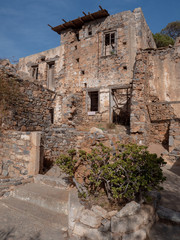 Abandoned buildings on Spinalonga Island, Crete