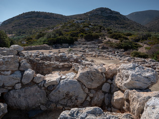 Ancient remains of Dorian city-state at Lato, NE Crete © fotogenix