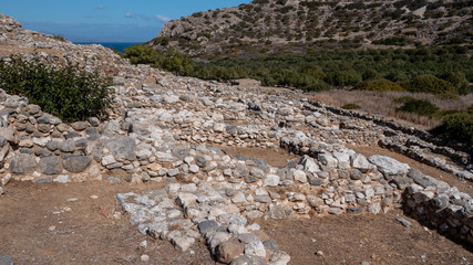 Ancient remains of Dorian city-state at Lato, NE Crete © fotogenix