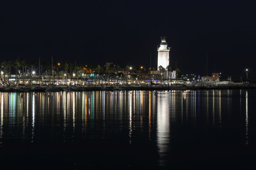 Fototapeta na wymiar lighthouse at night