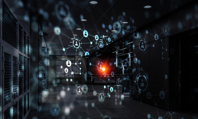 Social communication concept. Mixed media