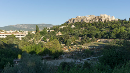 Obraz premium View on the Acropolis in Athens