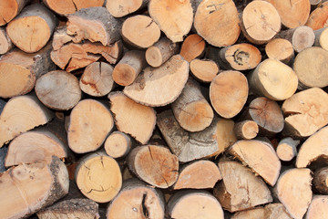 Wood stack as texture/background