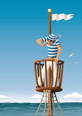 Sailor in a Crow's Nest