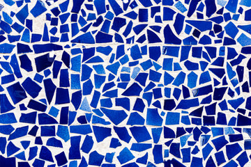 Background of blue mosaic