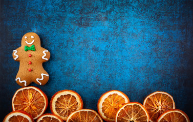 Winter concept with Christmas cookies