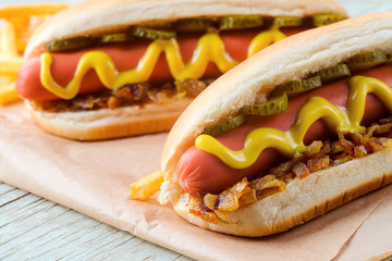 Delicious hot dogs