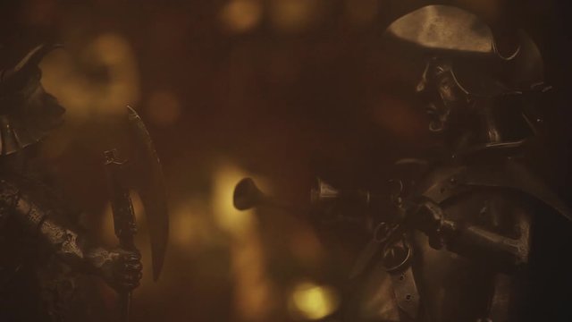 Metal pirate figure fog