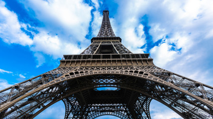 Fototapeta na wymiar Eiffel Tower landmark and historic