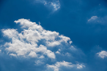 The vast blue sky and clouds sky