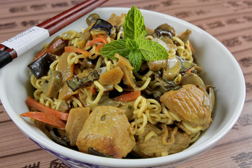 chicken noodles