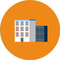 Home and building real-estate flat icons