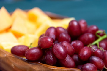 Beautiful Grapes on the Table