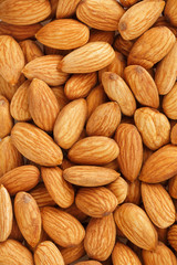 Almond. Almonds macro. Almonds background. Almond nuts